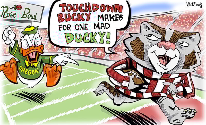 Bucky makes the Ducks mad