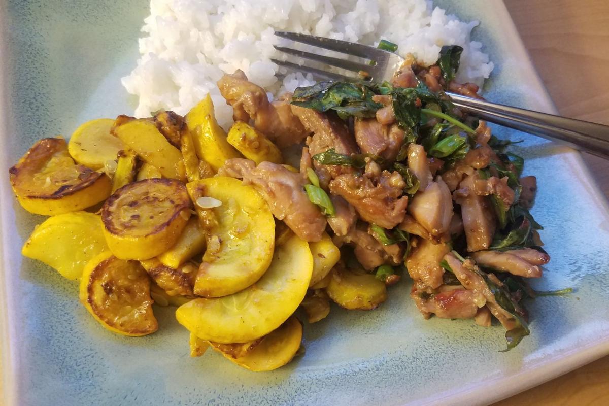 Ct Kitchen Craving Basil Chicken Coconut Rice And Baked Fish Food Drink Madison Com