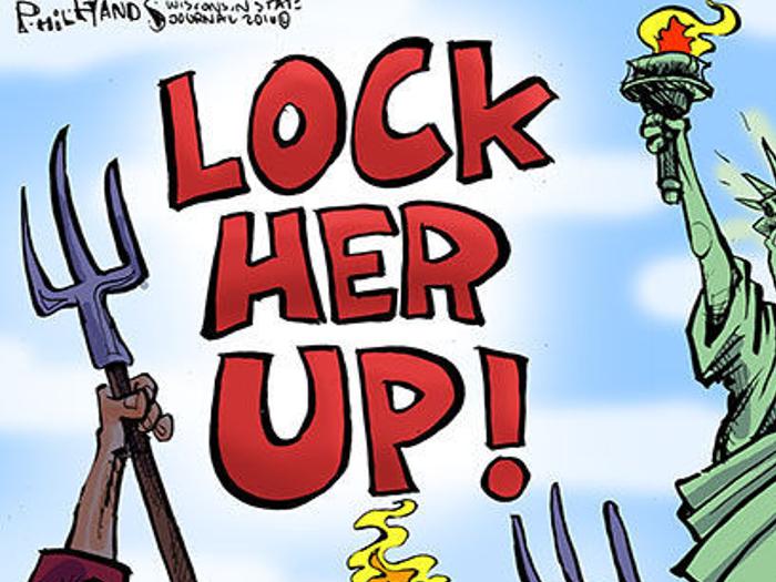Hands On Wisconsin Trump Supporters Want To Lock Her Up Too Cartoons Madison Com