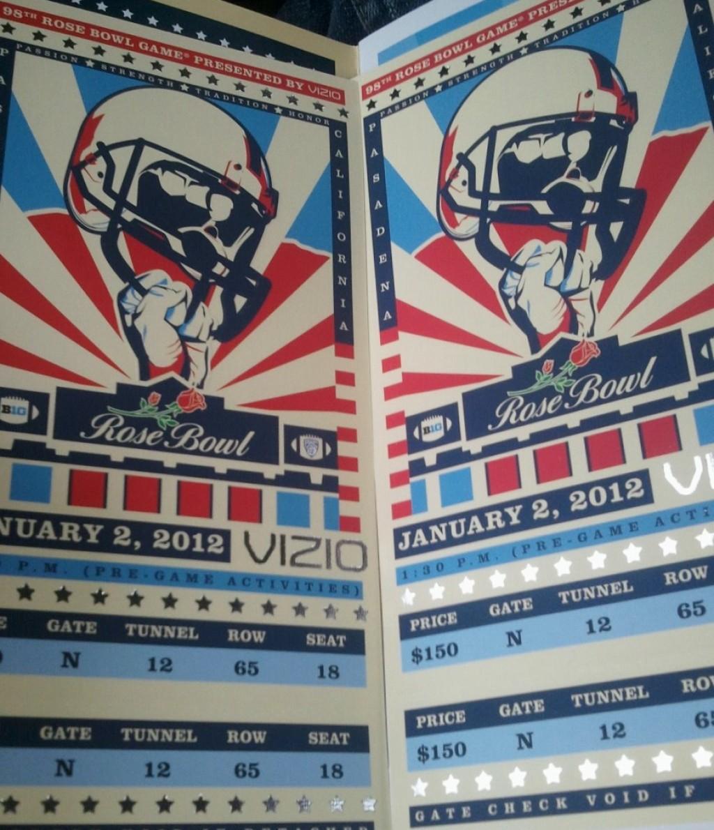 Rose Bowl Tickets Going For Less Than Half Face Value Path To Pasadena 2013 Rose Bowl Madison Com