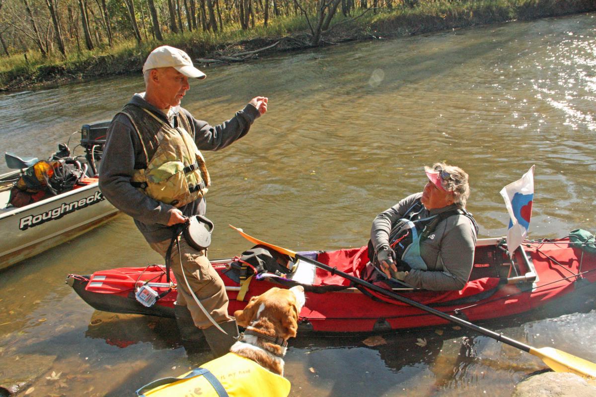 Kayaking on the Wisconsin River