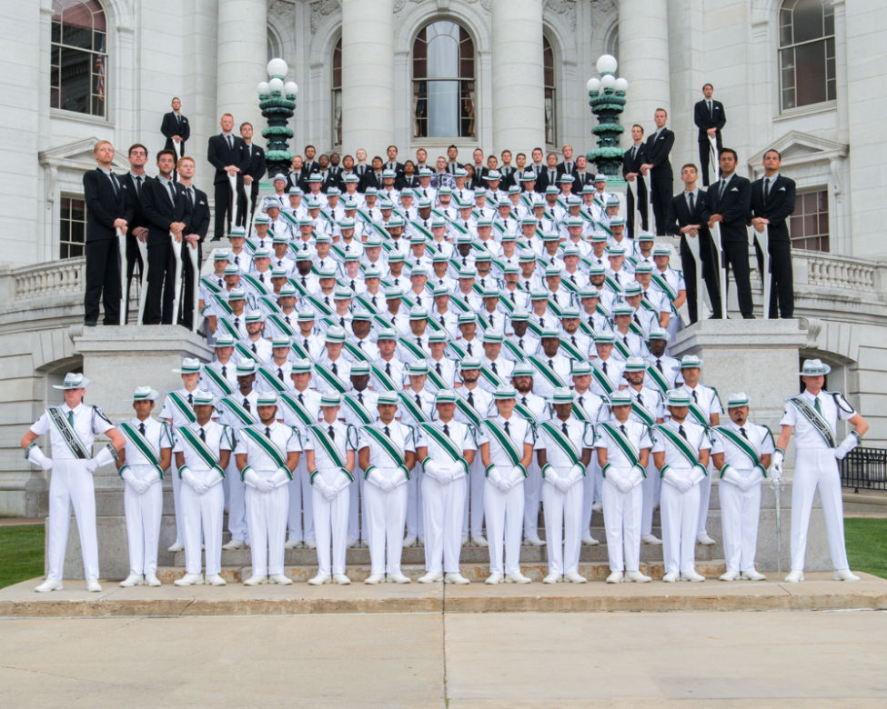 Doug Moe Madison Scouts marching in Macy's Thanksgiving Day Parade