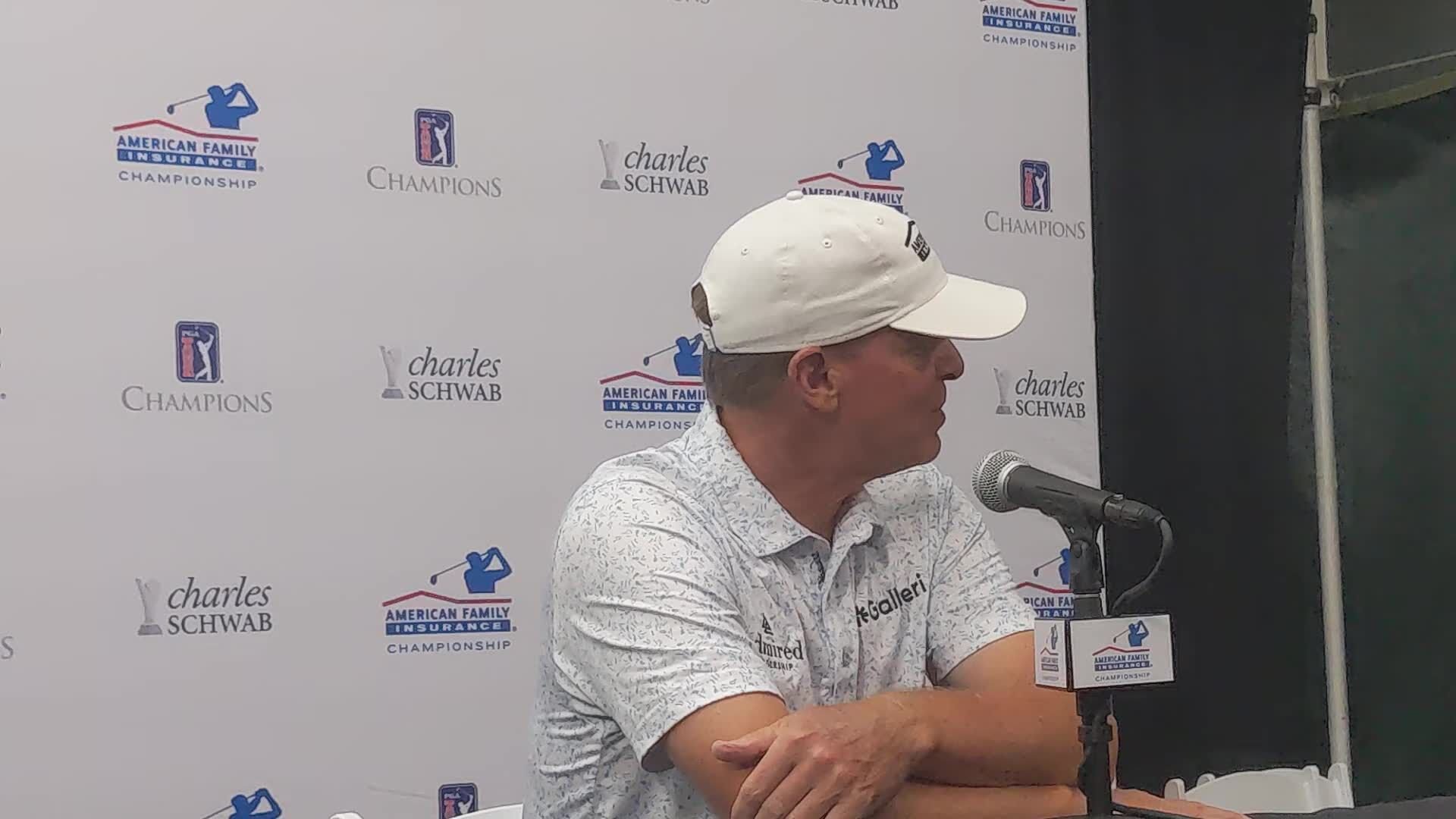 Steve Stricker describes the strategy sessions (or lack thereof) as team format takes over American Family Insurance Championship