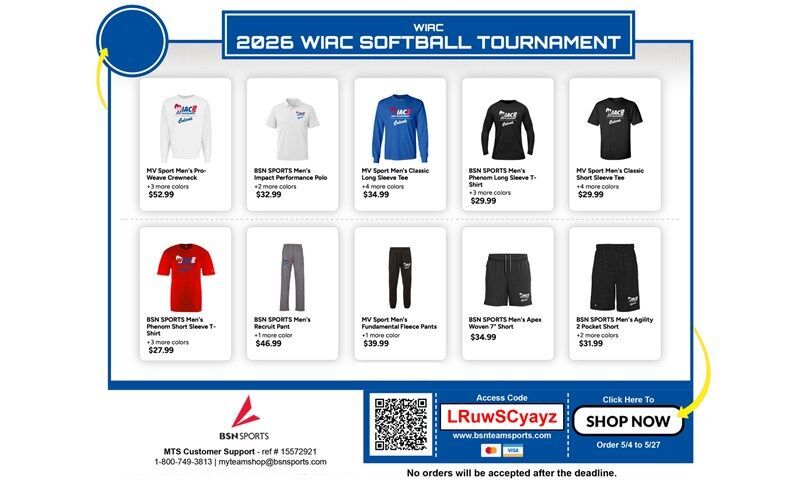 Purchase 2026 Softball Tournament Merchandise