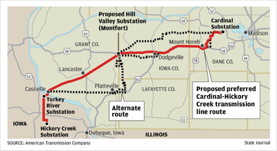 Proposed Cardinal-Hickory transmission line