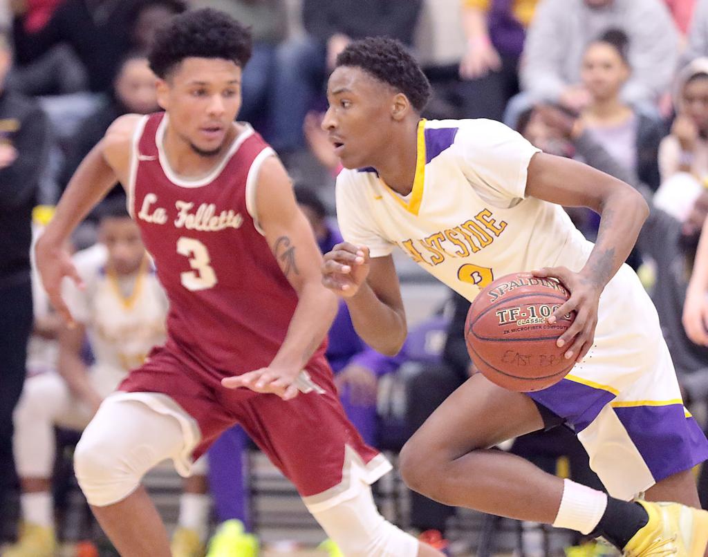 Madison La Follette S Isaiah Stewart Madison East S Keonte Jones