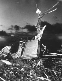 Barneveld tornado wreckage, 1984