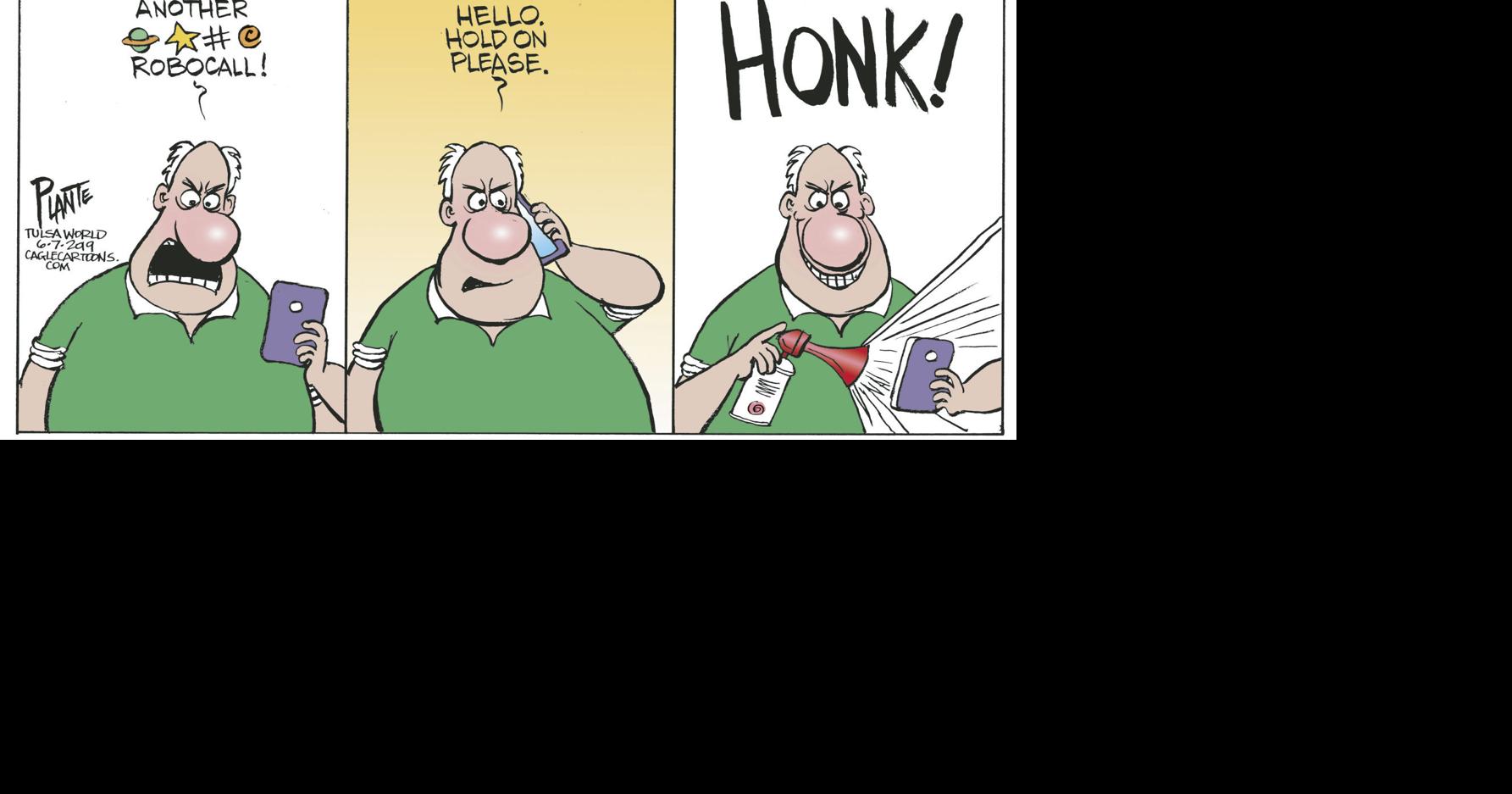 How to stop Robocalls in 3 easy steps. Cartoonist Bruce Plante explains