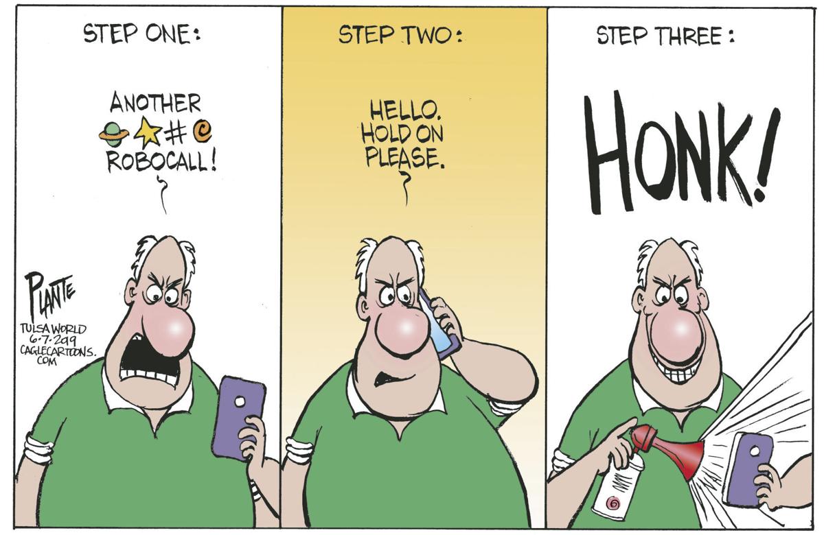 How to stop Robocalls in 3 easy steps. Cartoonist Bruce Plante explains