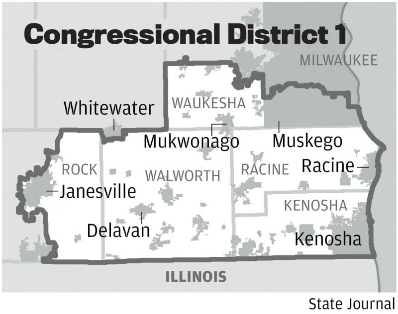 Wisconsin 1st Congressional District Map - London Top Attractions Map