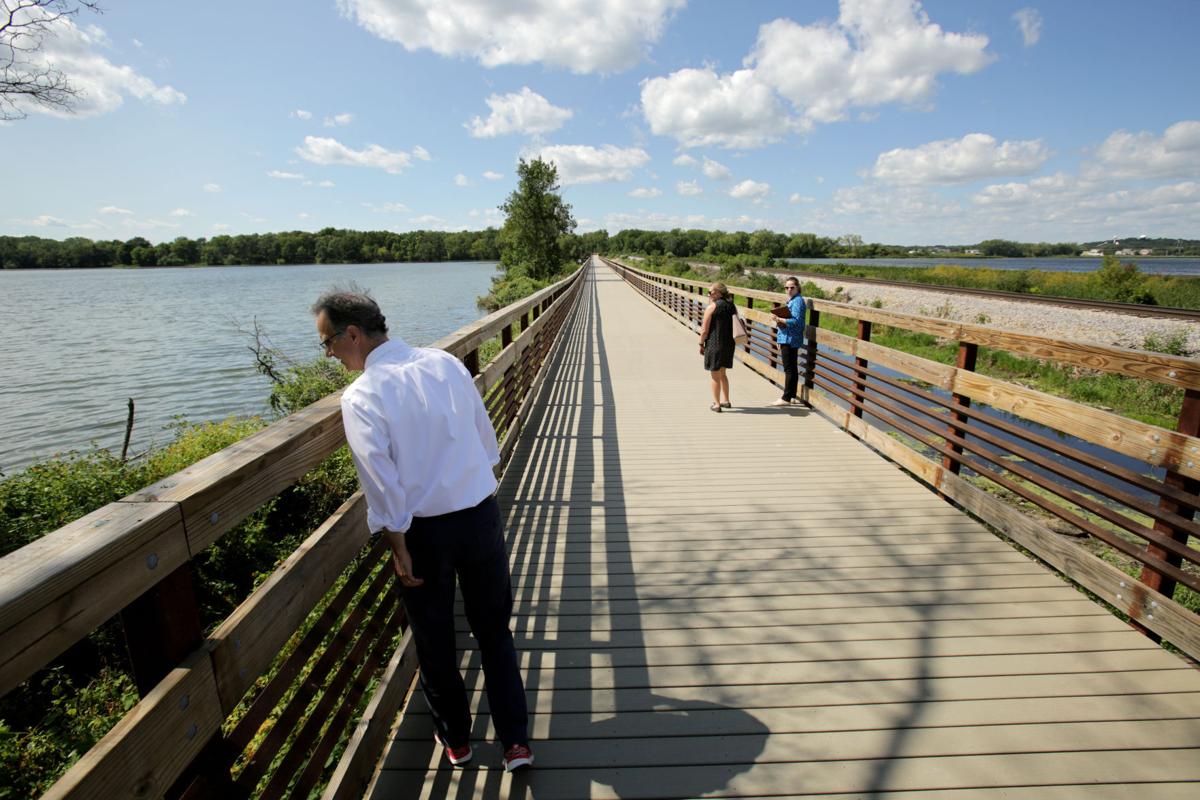 Joe Parisi gives a tour of the Lower Yahara River Trail