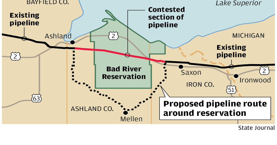 Enbridge Line 5 Reroute Map Enbridge Line 5 Reroute Map | | Madison.com