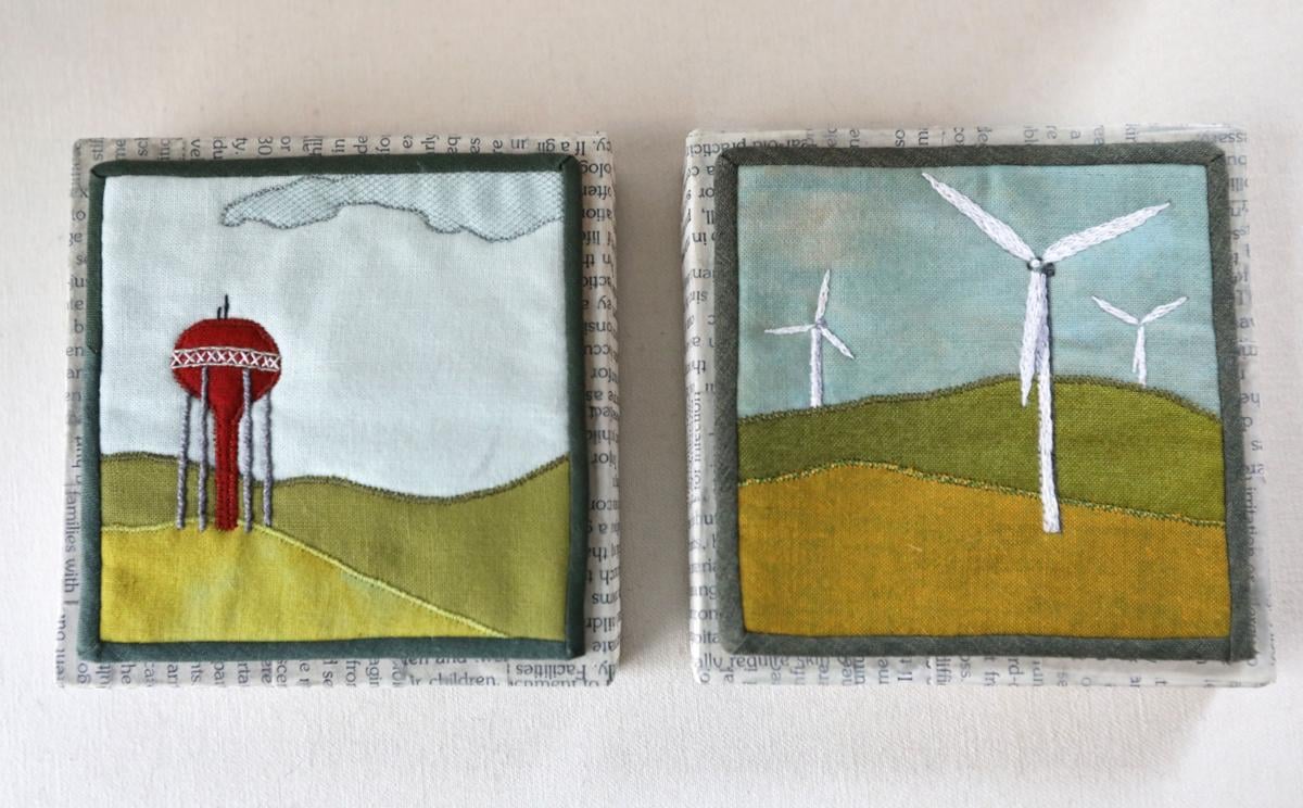 Small textiles by Leah Evans