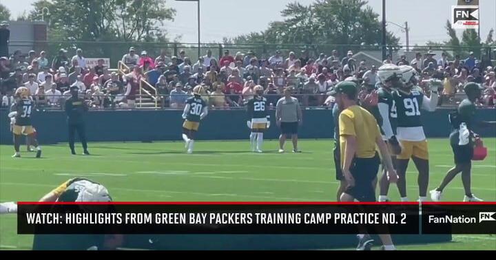 Watch: Highlights From Green Bay Packers Training Camp Practice No. 2