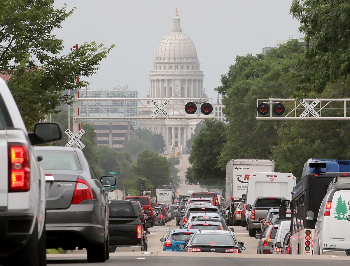 Explosion and fire in Downtown Madison
