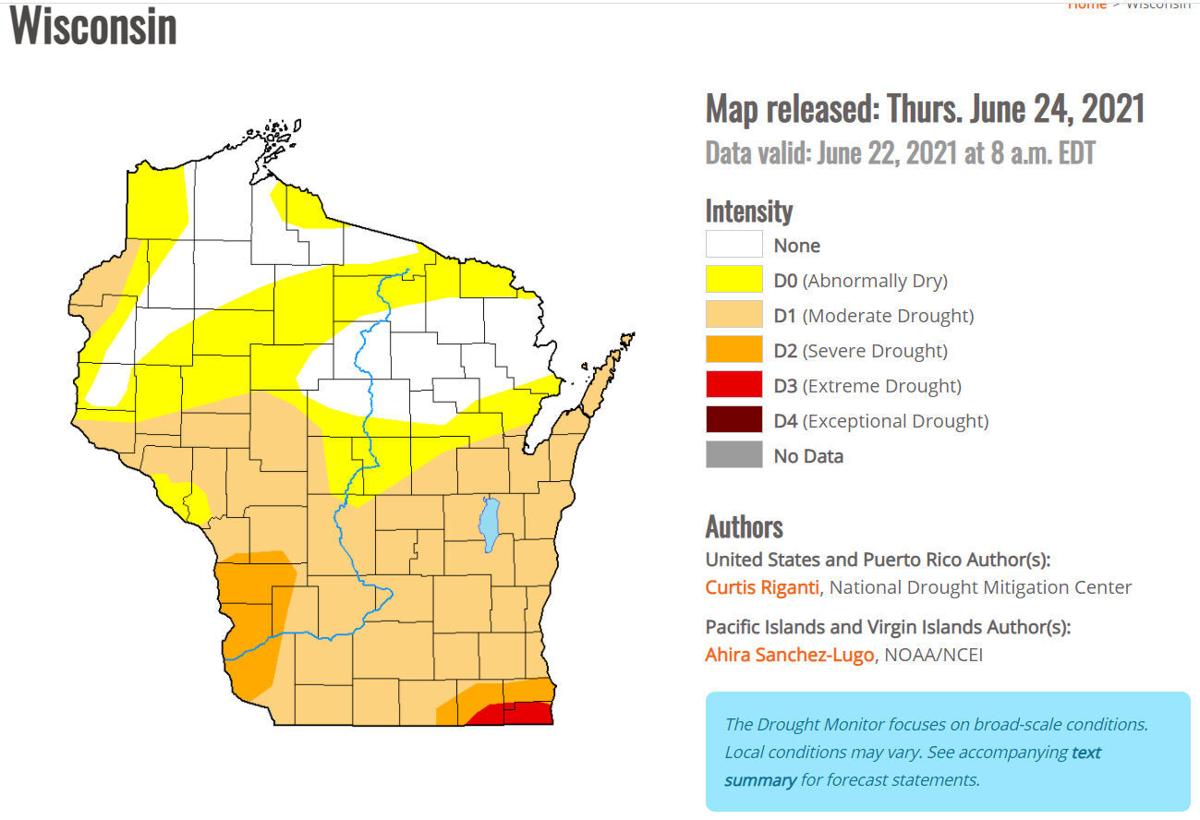 US Drought Monitor - Wisconsin