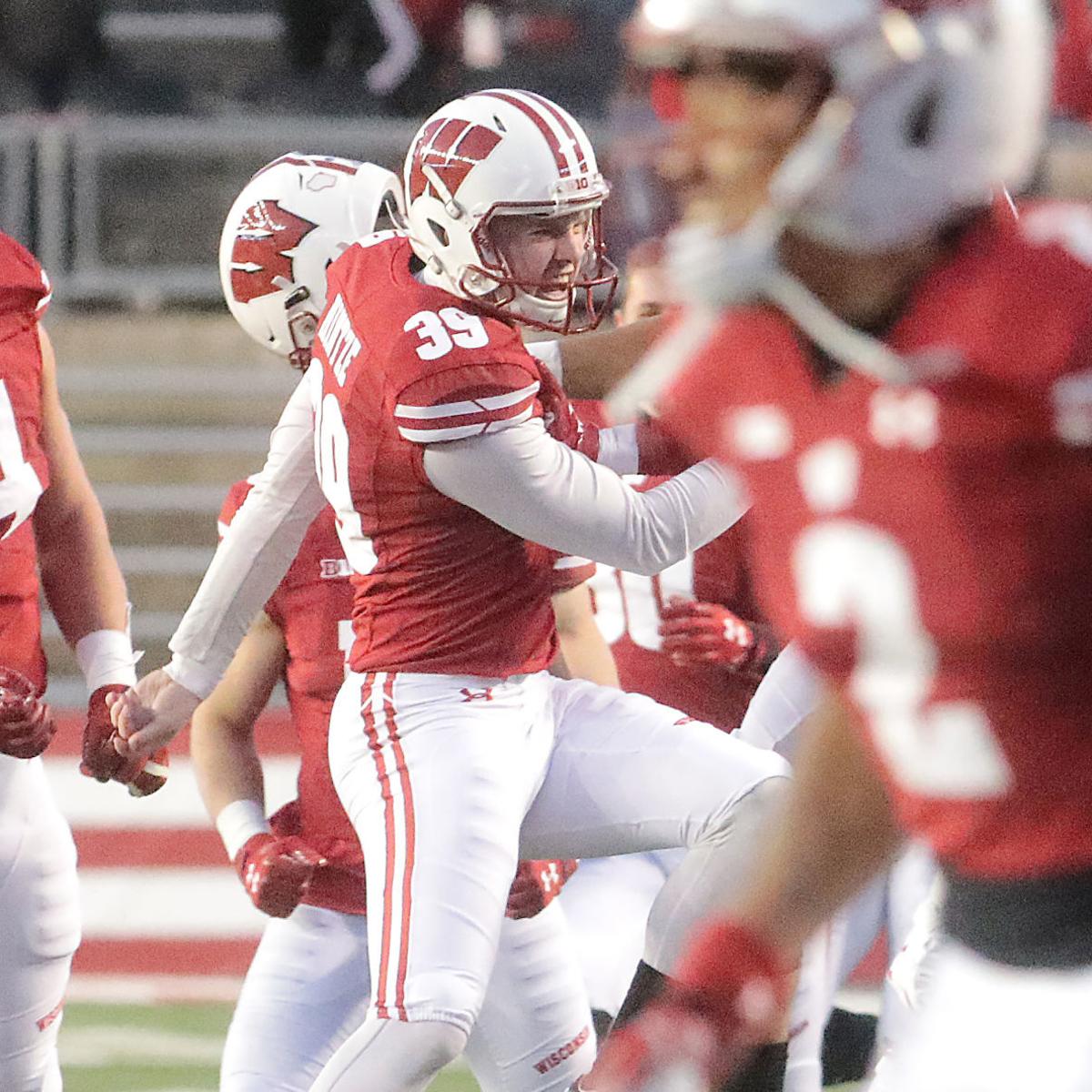 Badgers Fifth Year Senior Kicker Zach Hintze Creates A Senior Day