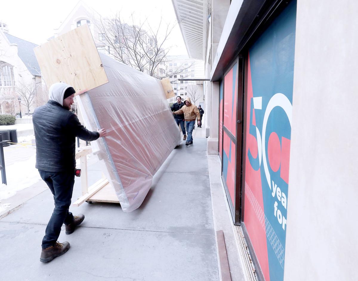 Huge James Watrous Mural Moved From Original Webcrafters Home To