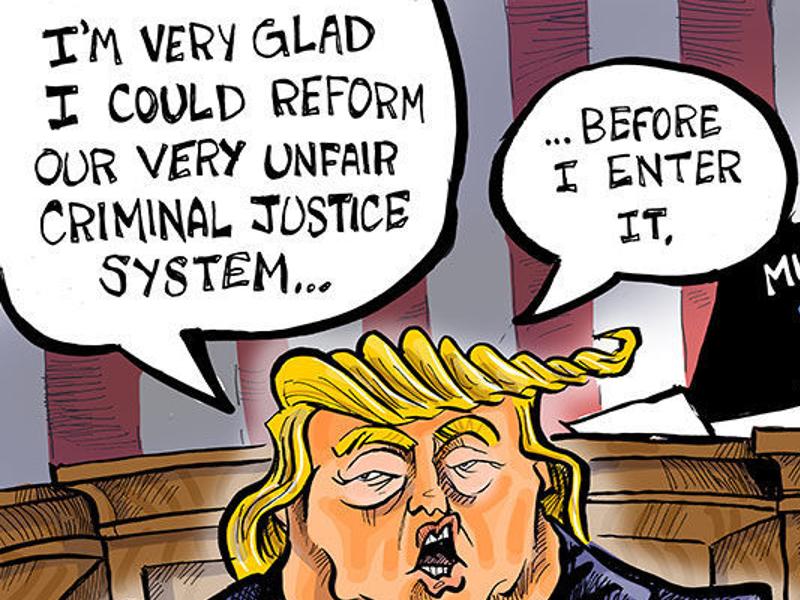 Hands On Wisconsin President Trump Reforms The Criminal Justice System In The Nick Of Time Opinion Cartoon Madison Com