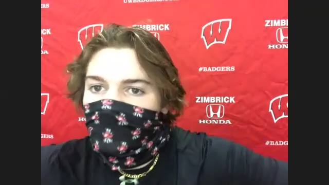 Cole Caufield talks about the Badgers' loss to Minnesota | Wisconsin Badgers Hockey | madison.com
