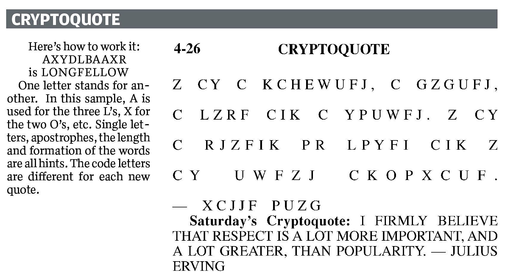 Cryptoquote Answer For Today - AimeXakaria