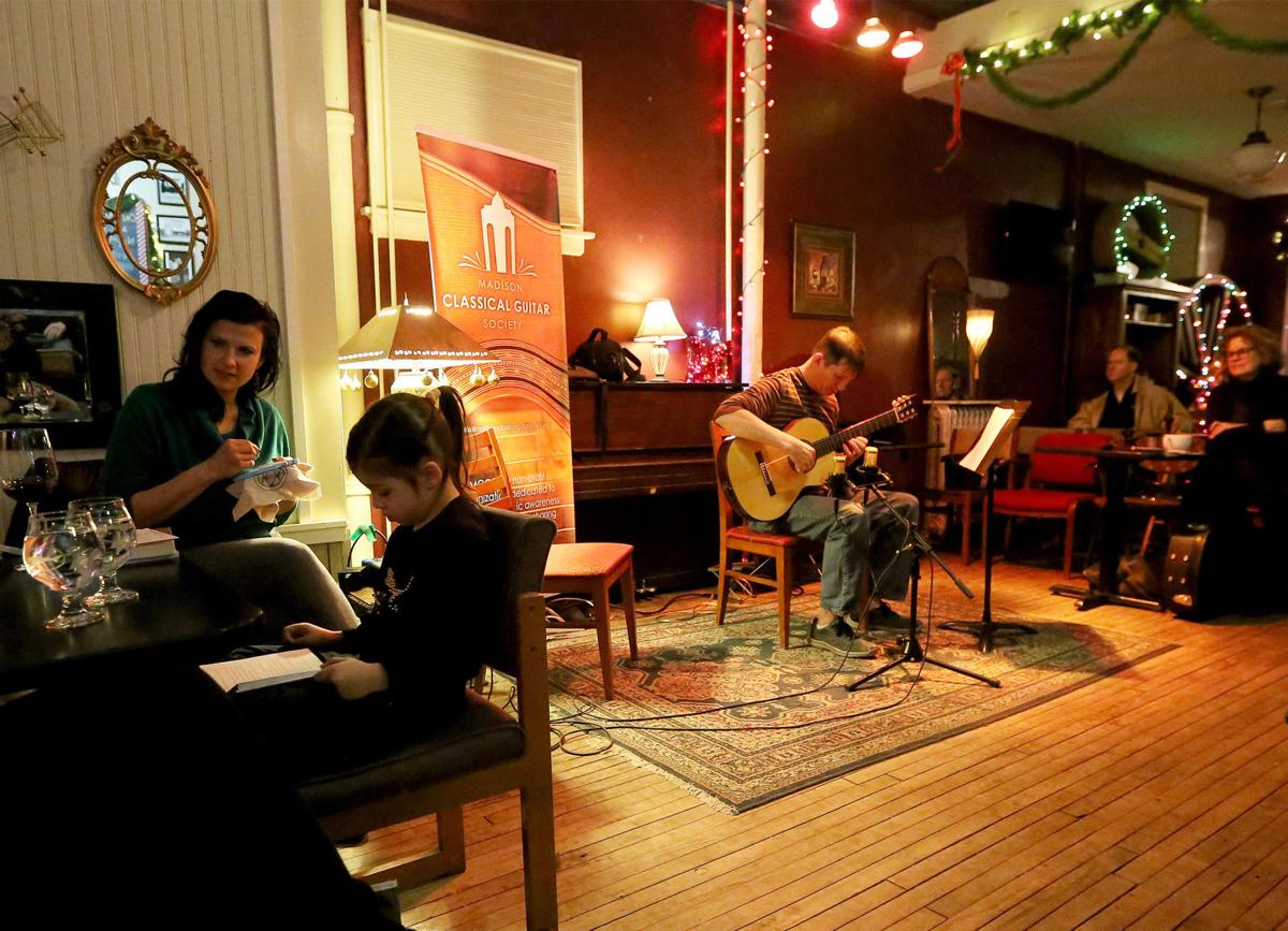 A cozy night with the classical guitar at Madison coffee house