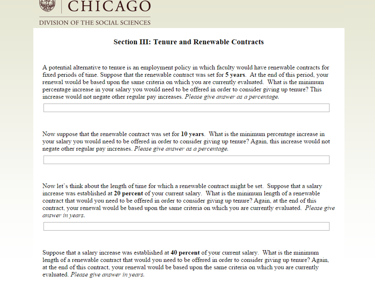 Controversial Survey Finds Strong Faculty Support For Tenure Higher Education Madison Com