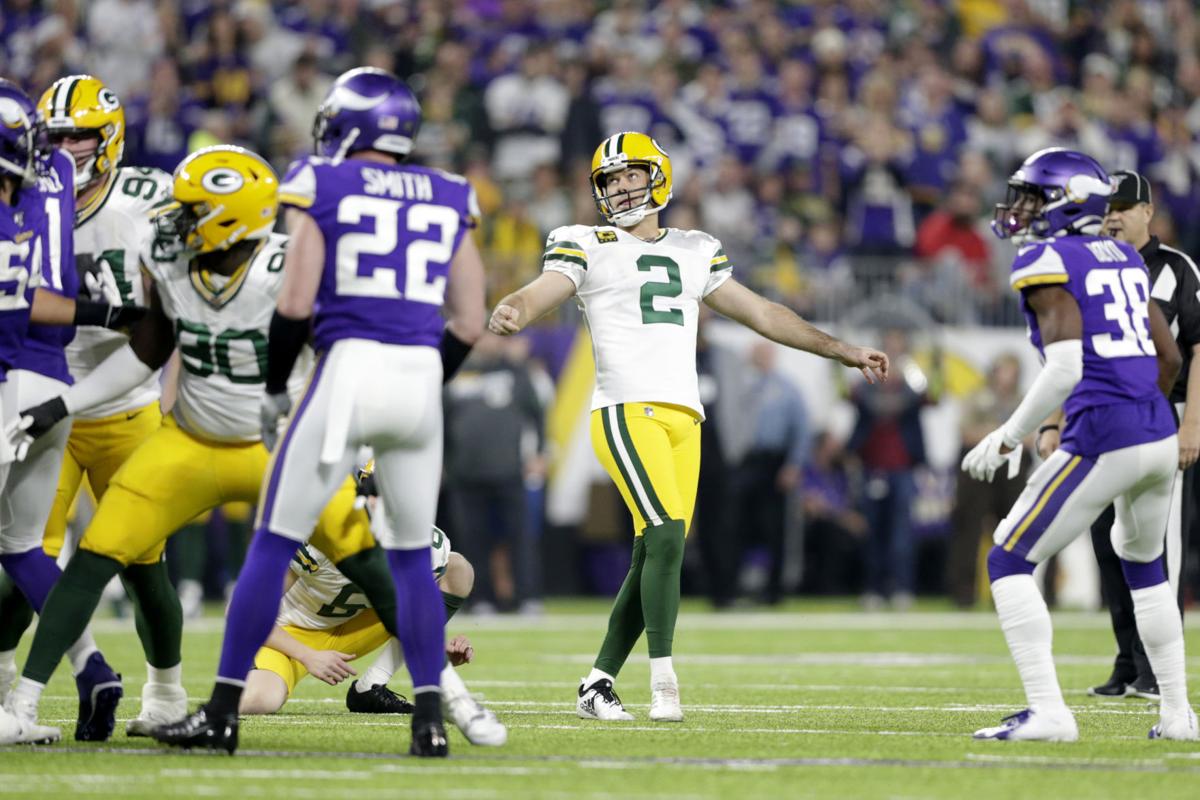 Green Bay Packers' Mason Crosby had a rough day vs. Detroit Lions