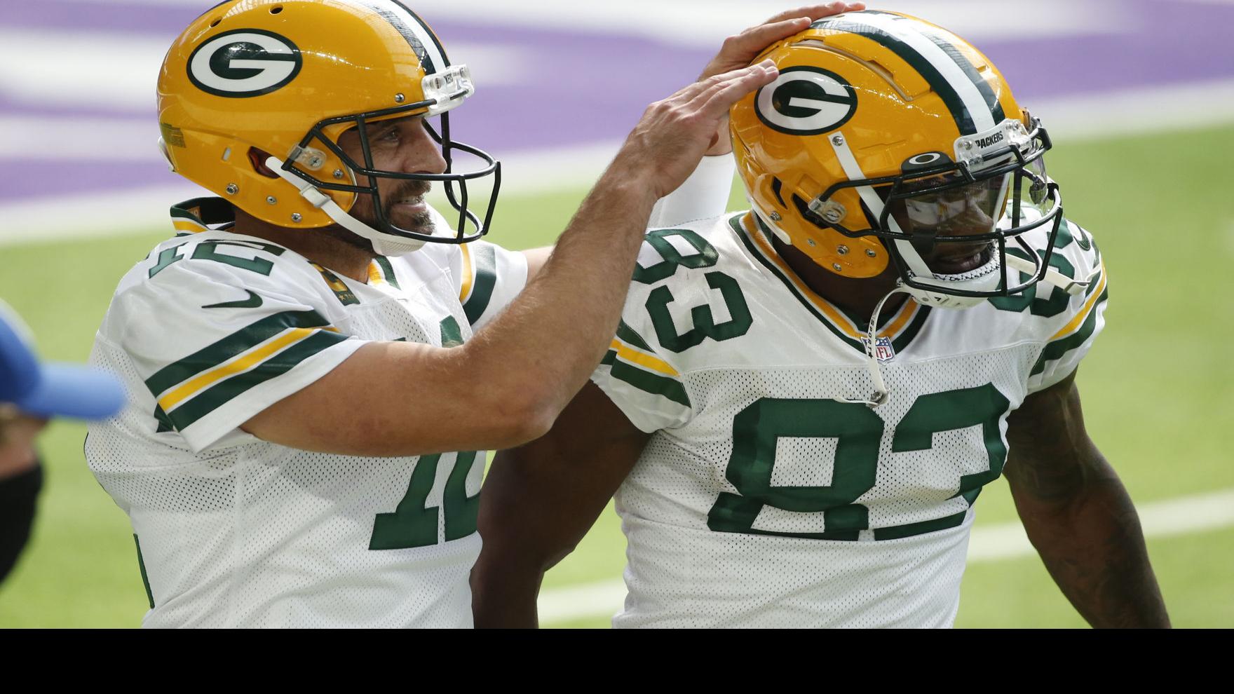 Up And Down Packers Receiver Marquez Valdes Scantling Rewards Aaron Rodgers Faith Pro Football Madison Com