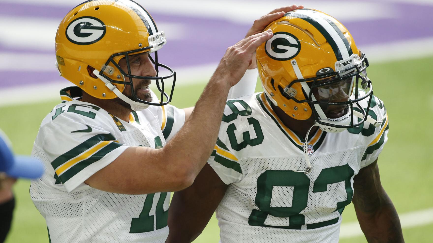 Up And Down Packers Receiver Marquez Valdes Scantling Rewards Aaron Rodgers Faith Pro Football Madison Com