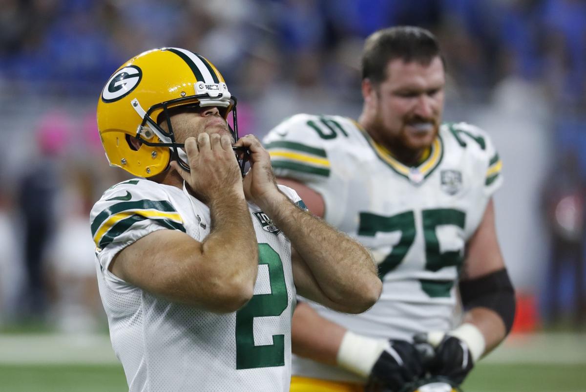 Green Bay Packers' Mason Crosby had a rough day vs. Detroit Lions