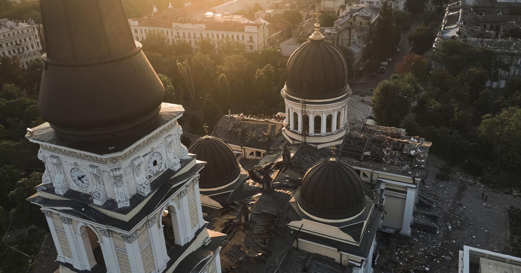 Landmark Ukraine cathedral damaged - Vimarsana News