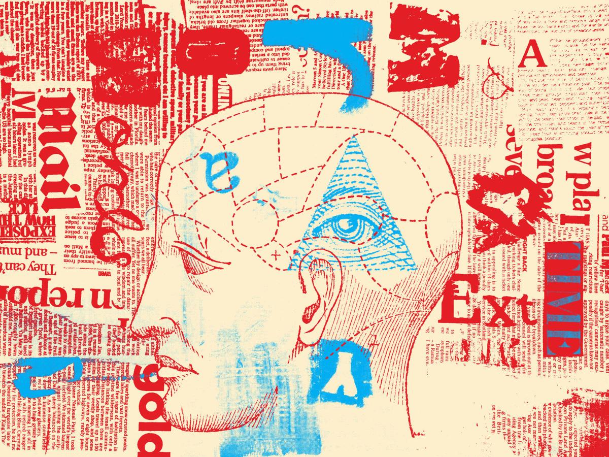 Conspiracy mind illustration