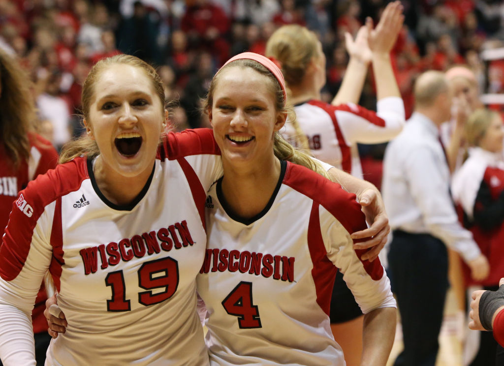 Photos Wisconsin beats Illinois State in NCAA women's volleyball