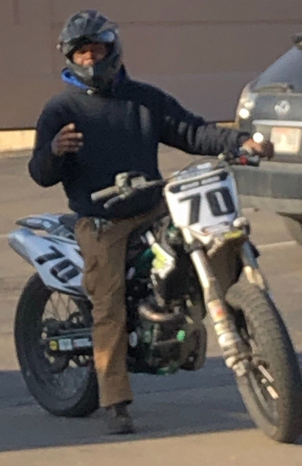 Motorcyclist sought 1