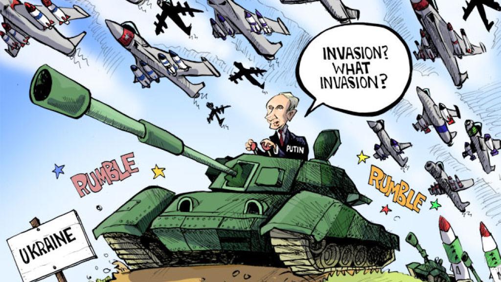 Hands Cartoon: Putin invades Ukraine | | madison.com