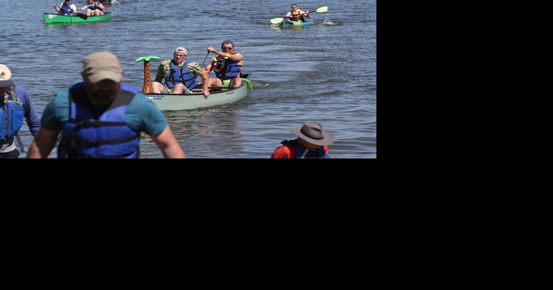 Photos Boaters navigate through Paddle and Portage