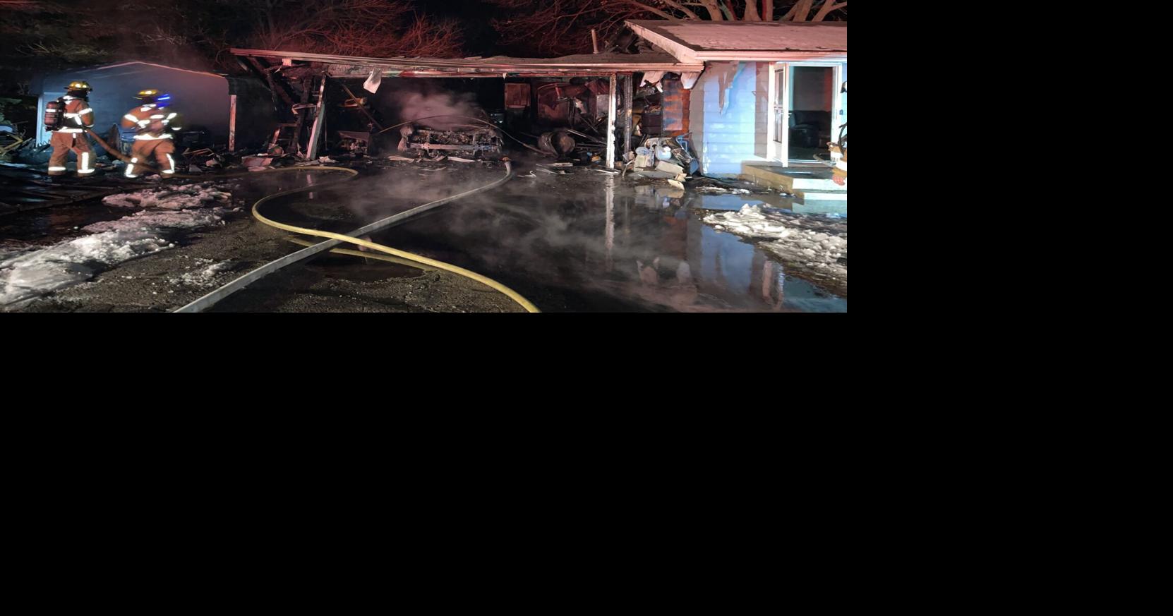 Fire destroys garage, damages home in Columbia County, authorities say