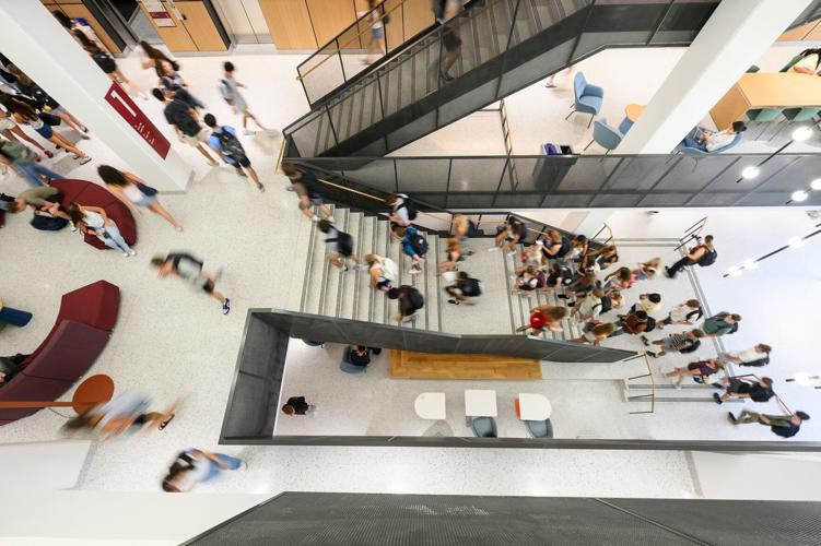 A first day of classes, full of motion