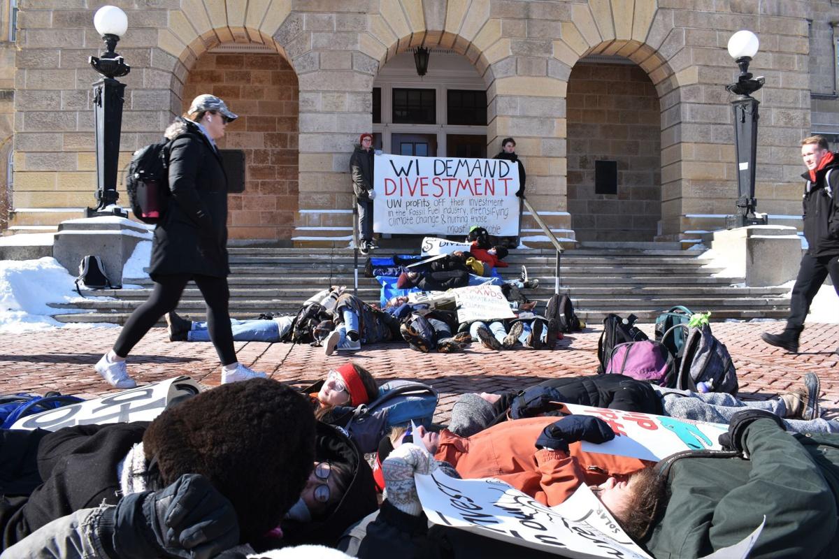 Divestment die-in