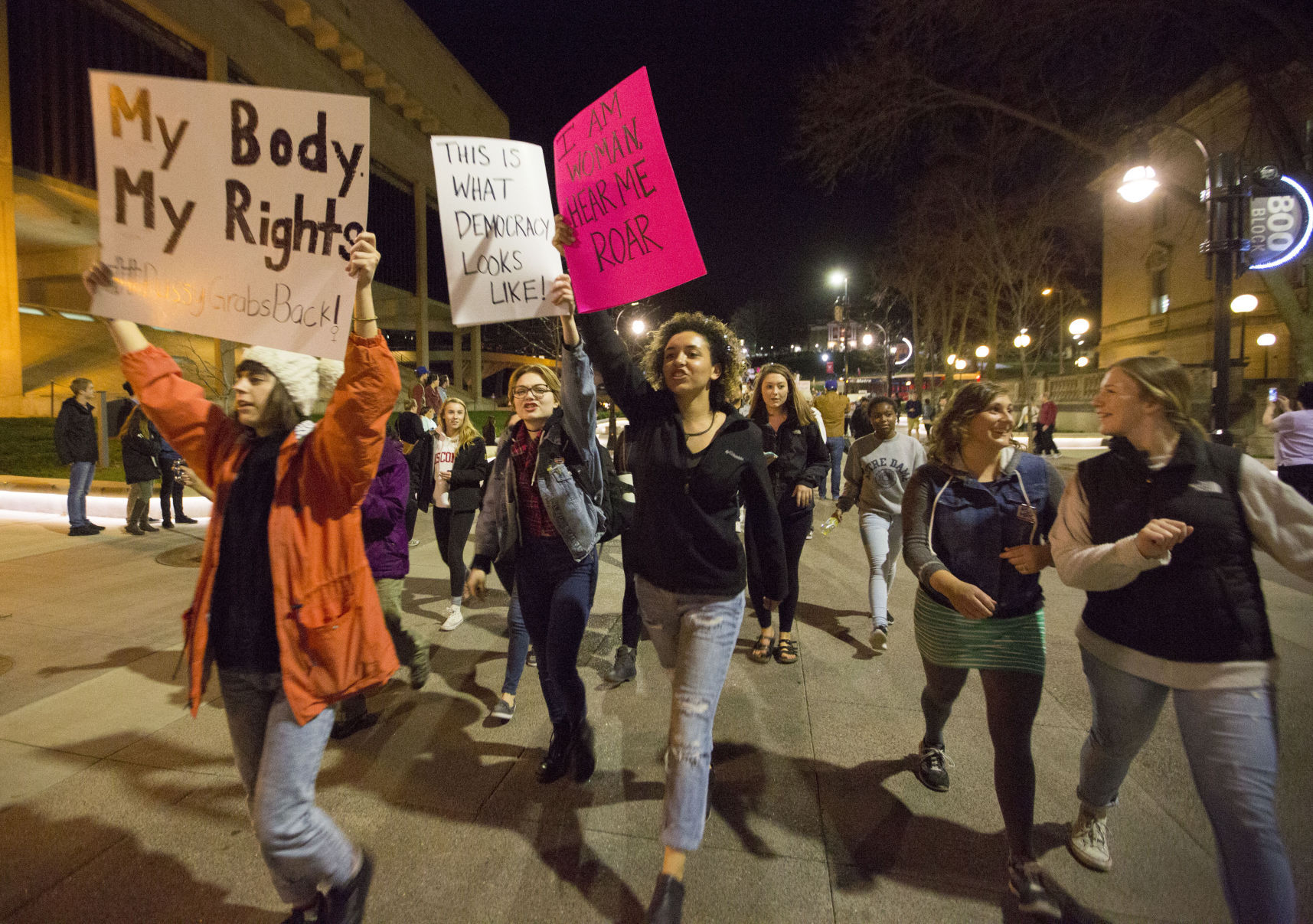 Photos: Thousands Protest Donald Trump's Election In Downtown Madison ...