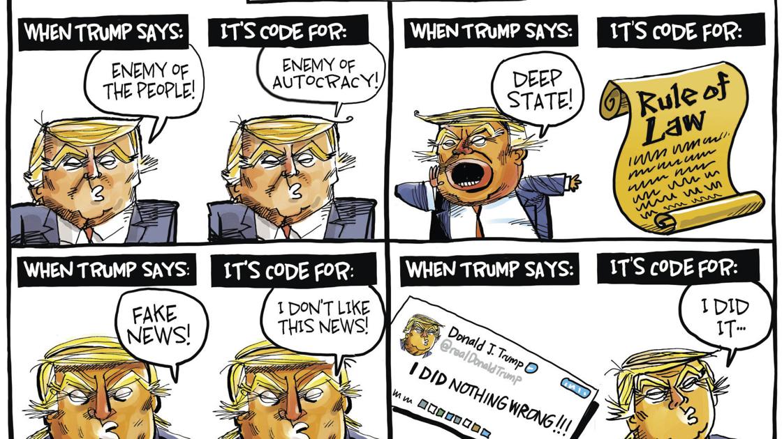 The Trump Code Explained By Political Cartoonist Dave Whamond Opinion Cartoon Madison Com