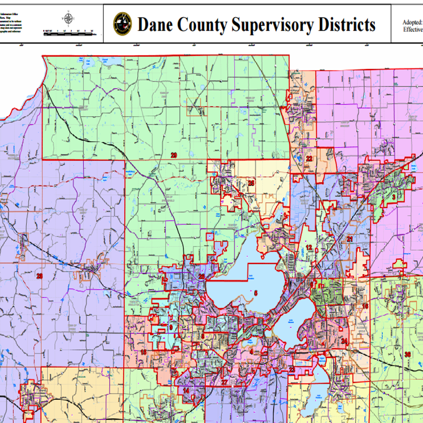 map of dane county Dane County Moves Toward Citizen Led Redistricting Process Local map of dane county