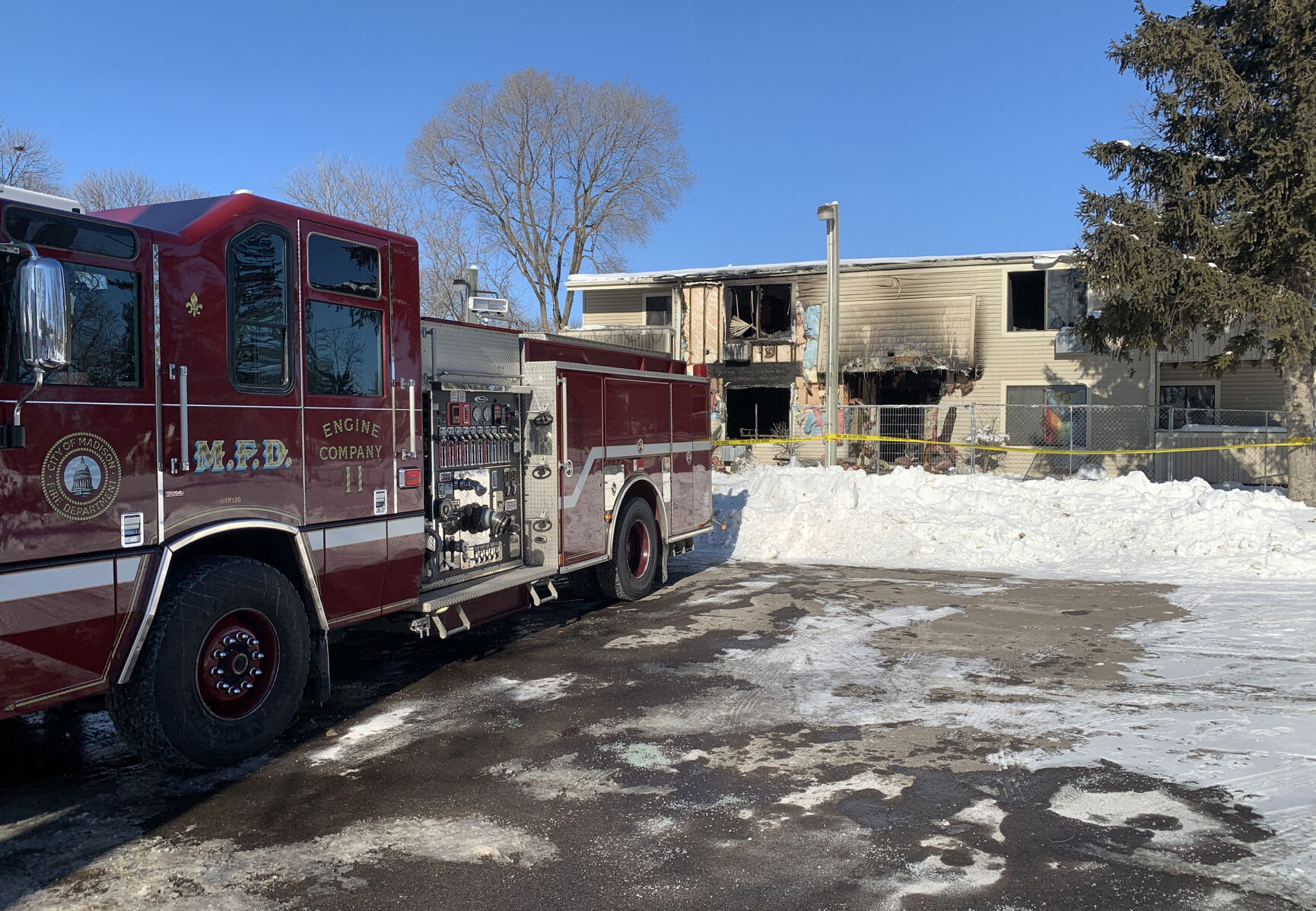 2 People Injured In Fire On Madison's East Side