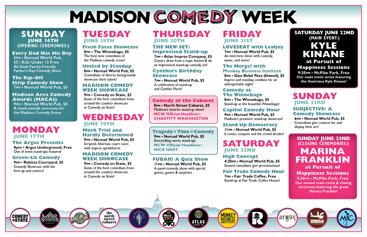 MADISON COMEDY WEEK Comedy & Improv Things to do in Madison