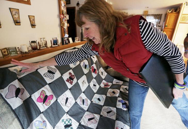 Julie with quilt