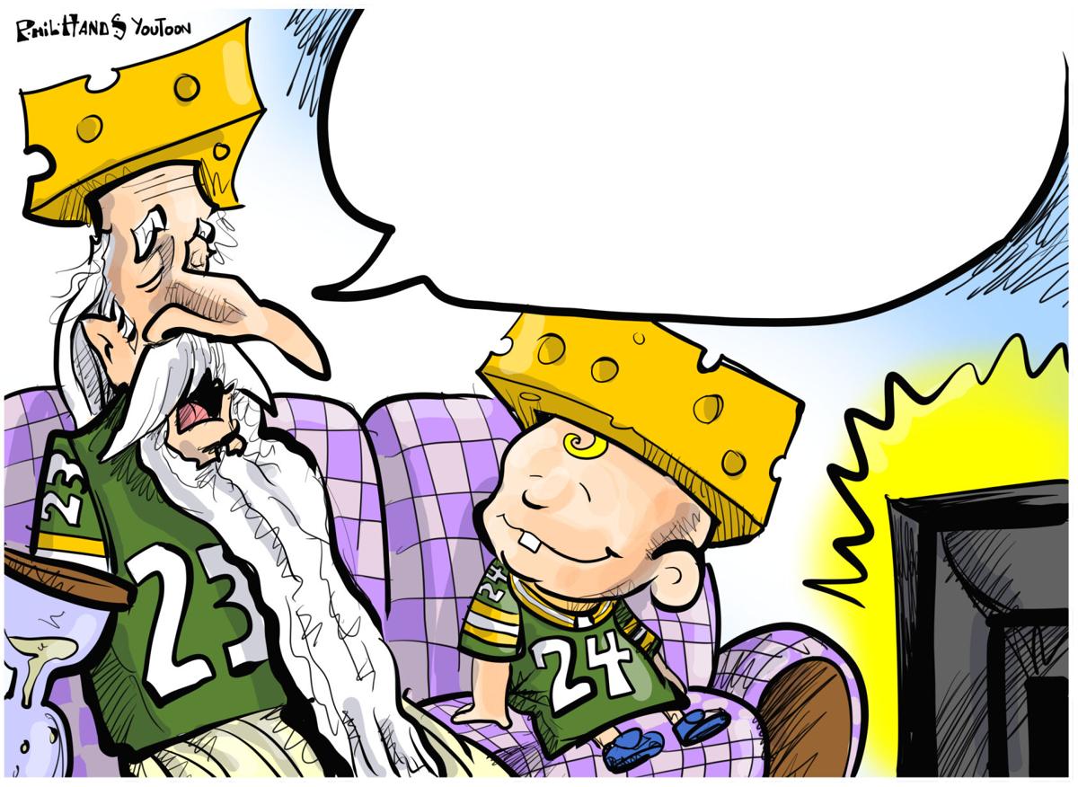 Father Time Baby New Year watch Packers #39 game in contest