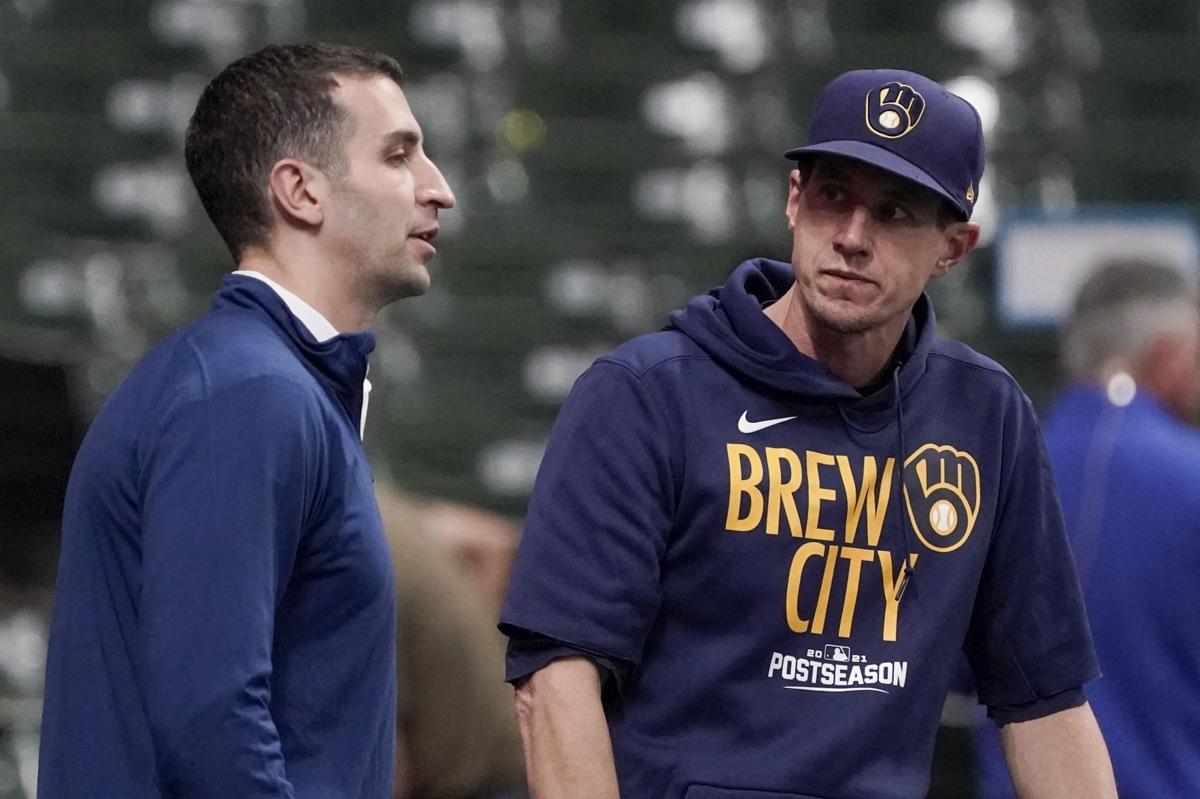 David Stearns, Craig Counsell, AP generic file photo