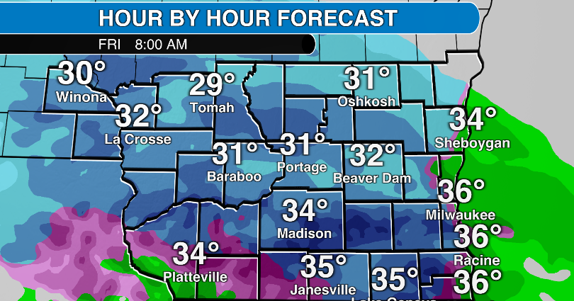 Widespread rain and snow for southern Wisconsin Thursday night through ...
