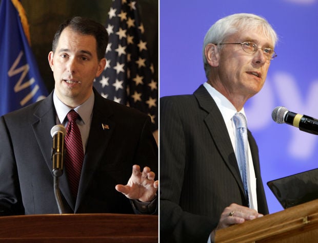 Scott Walker, Tony Evers mashup Marquette